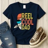 Reel Cool Fishing Dad Funny Women's T-Shirt thumb 3