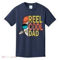 Reel Cool Fishing Dad Funny Kids T-Shirt thumb 0