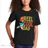 Reel Cool Fishing Dad Funny Kids T-Shirt thumb 2