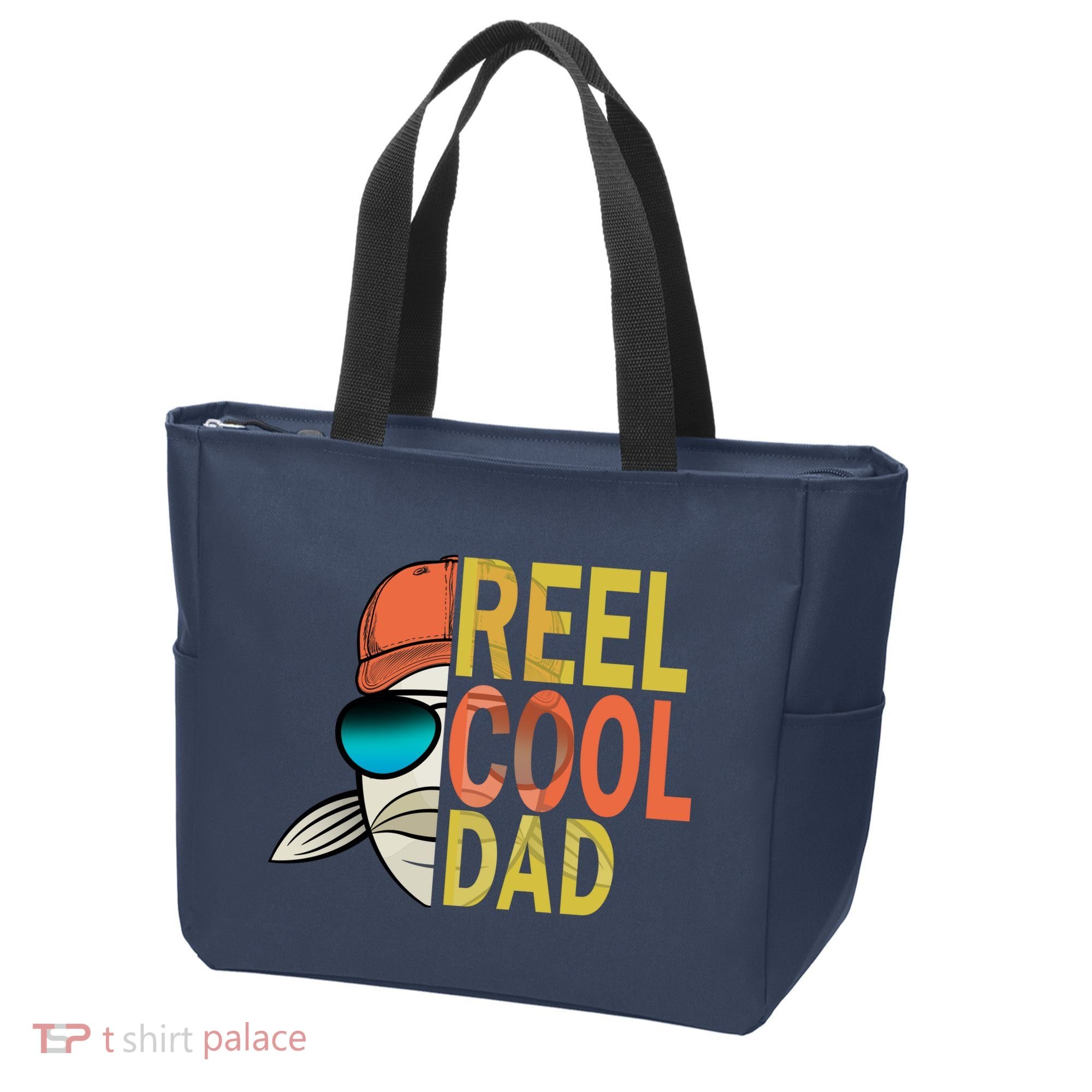 Reel Cool Fishing Dad Funny Tote Bag