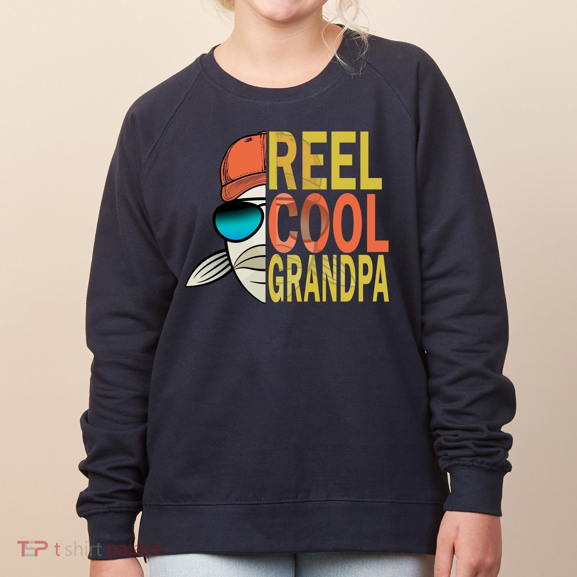 Reel Cool Fishing Grandpa  Women's Sweatshirt