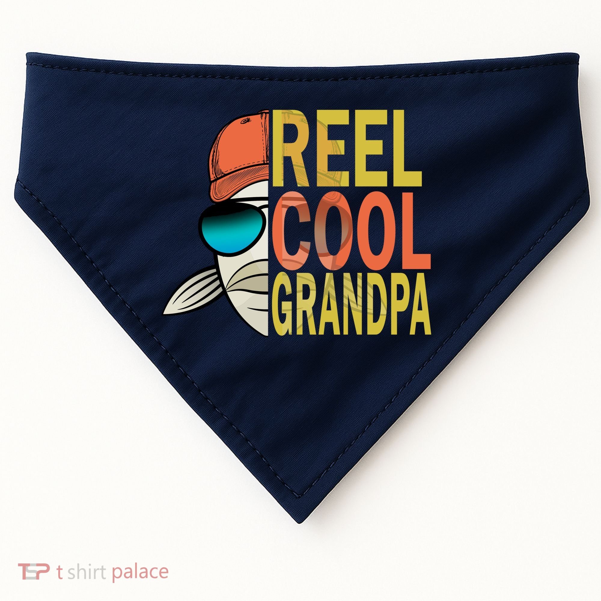Reel Cool Fishing Grandpa  USA-Made Doggie Bandana