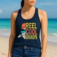 Reel Cool Fishing Grandpa  Women's Tank Top thumb 2
