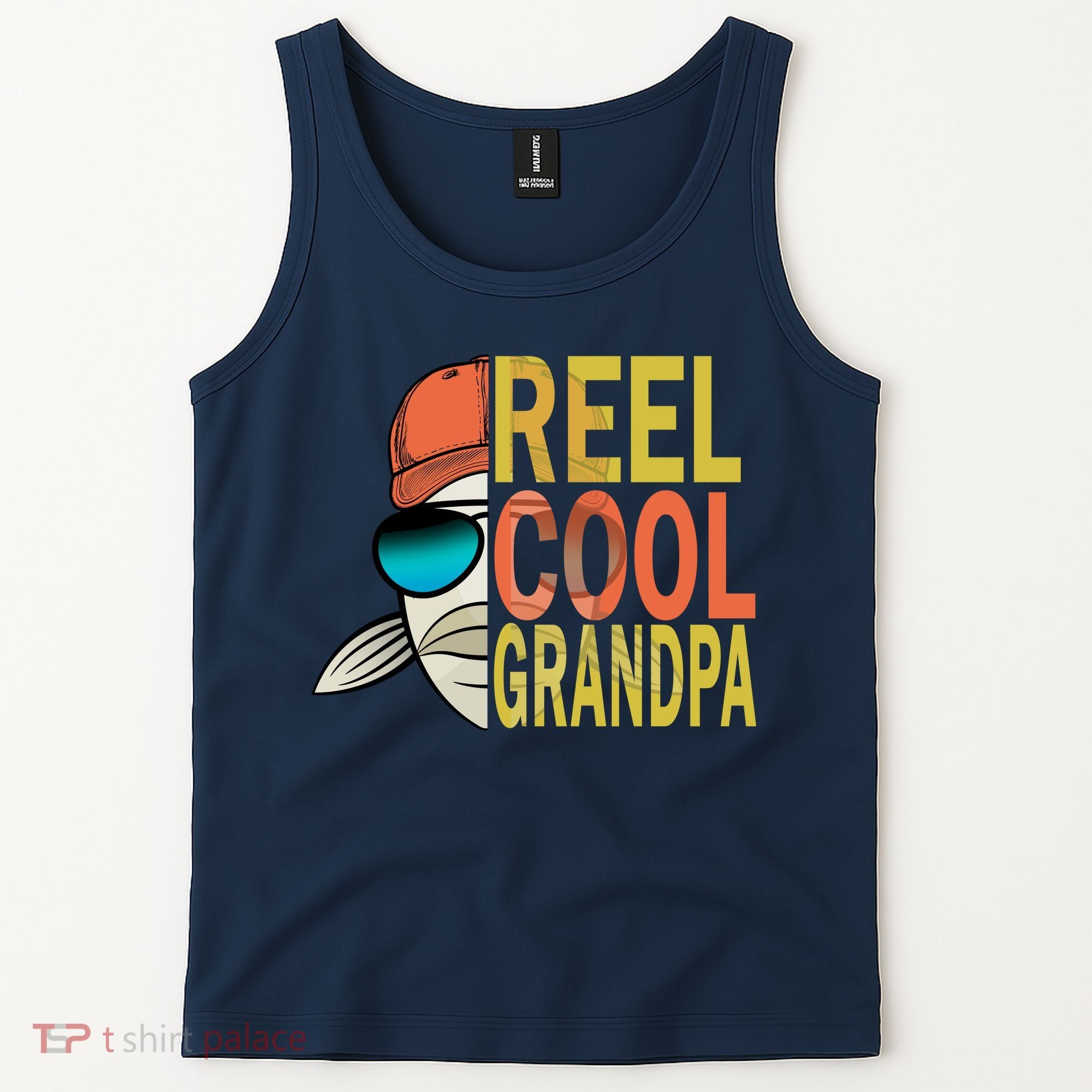 Reel Cool Fishing Grandpa  Tank Top