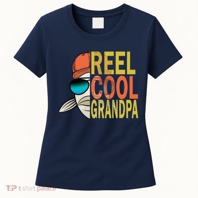 Reel Cool Fishing Grandpa  Women's T-Shirt