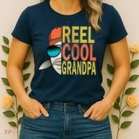 Reel Cool Fishing Grandpa  Women's T-Shirt thumb 2