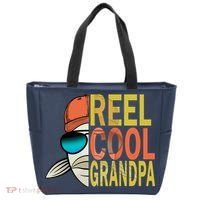 Reel Cool Fishing Grandpa  Tote Bag thumb 0