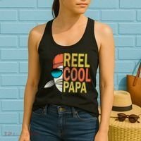 Reel Cool Fishing Papa Women's Tank Top thumb 2