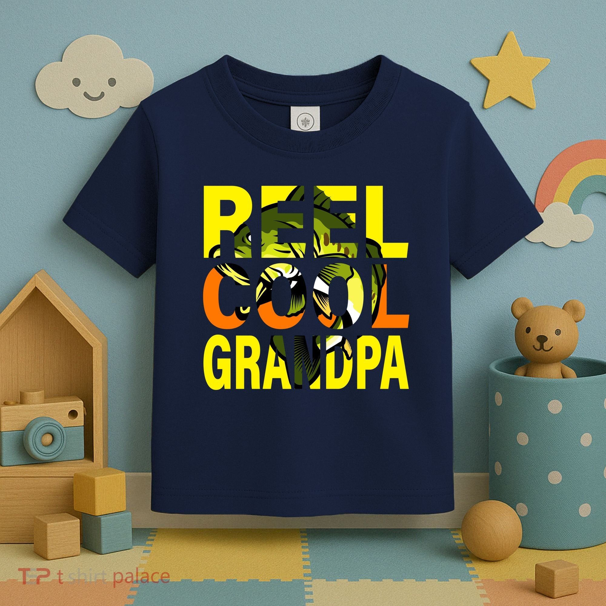 Reel Cool Grandpa Toddler T-Shirt