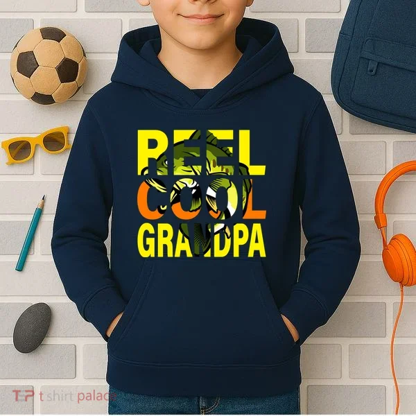 Reel Cool Grandpa Kids Hoodie