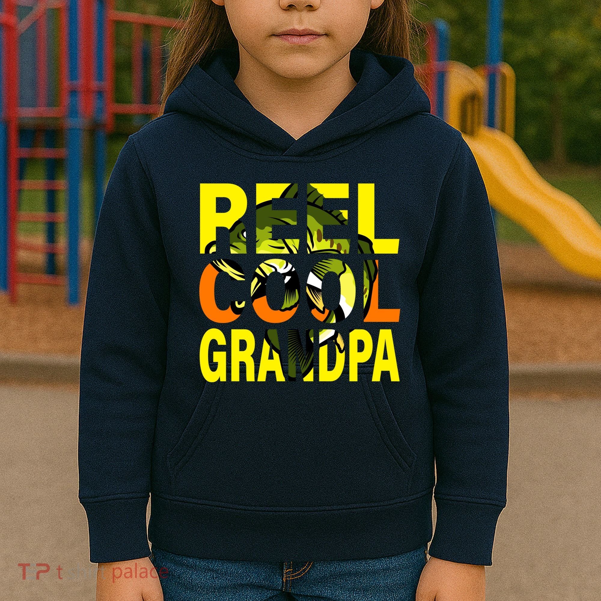 Reel Cool Grandpa Kids Hoodie