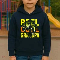 Reel Cool Grandpa Kids Hoodie thumb 3
