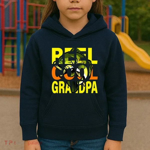 Reel Cool Grandpa Kids Hoodie