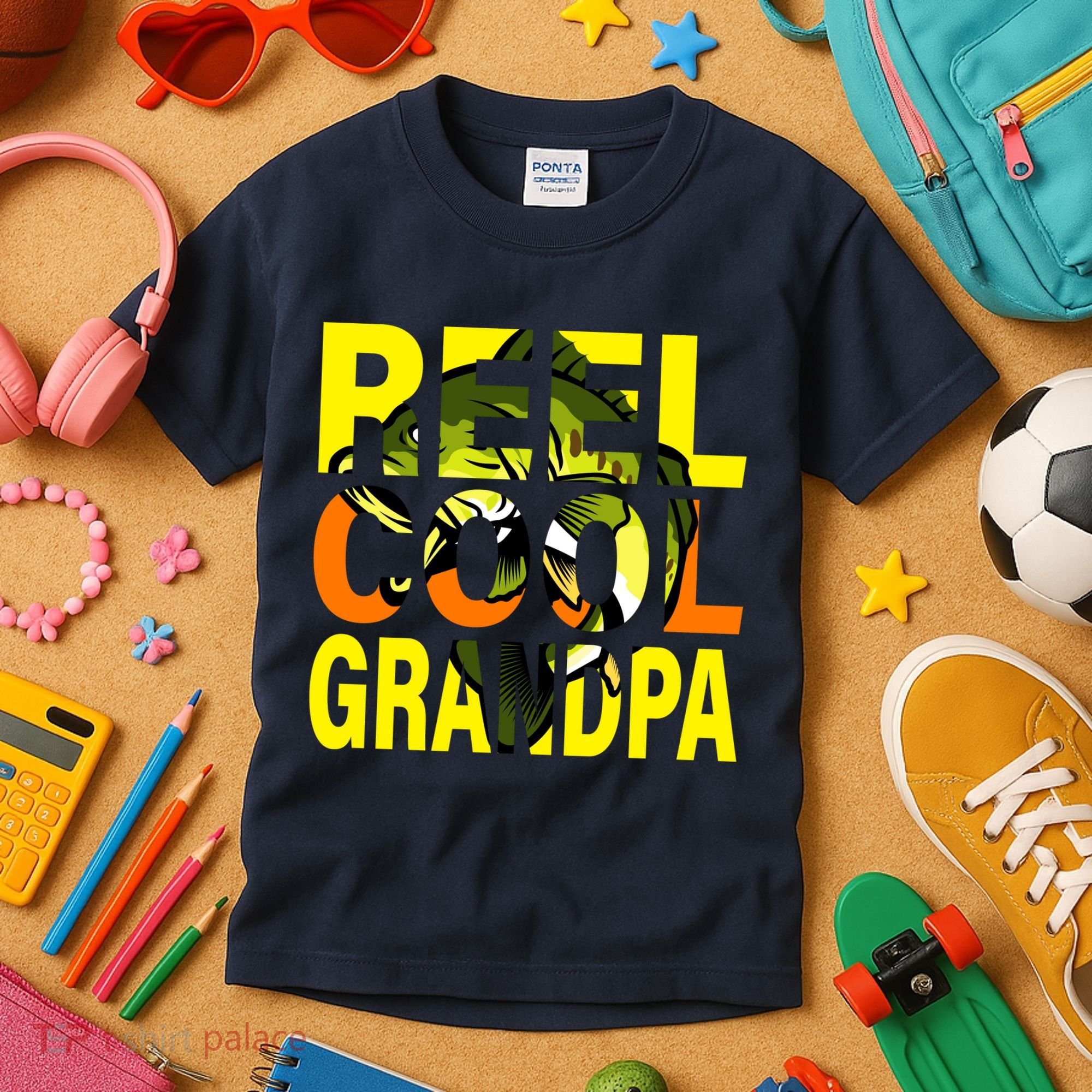 Reel Cool Grandpa Kids T-Shirt