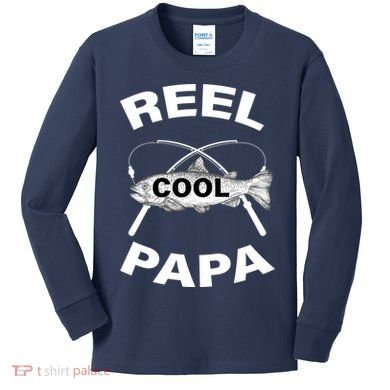 Reel Cool Papa Kids Long Sleeve Shirt