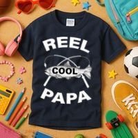 Reel Cool Papa Kids T-Shirt thumb 3