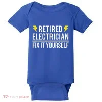 Retired Electrician Fix It Yourself Baby Bodysuit thumb 0