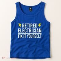 Retired Electrician Fix It Yourself Tank Top thumb 2