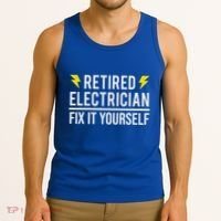 Retired Electrician Fix It Yourself Tank Top thumb 3