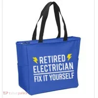 Retired Electrician Fix It Yourself Tote Bag thumb 2