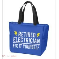 Retired Electrician Fix It Yourself Tote Bag thumb 3
