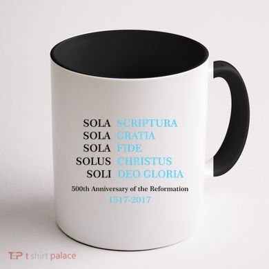 Reformation 500th Anniversary Five Solas Coffee Mug back