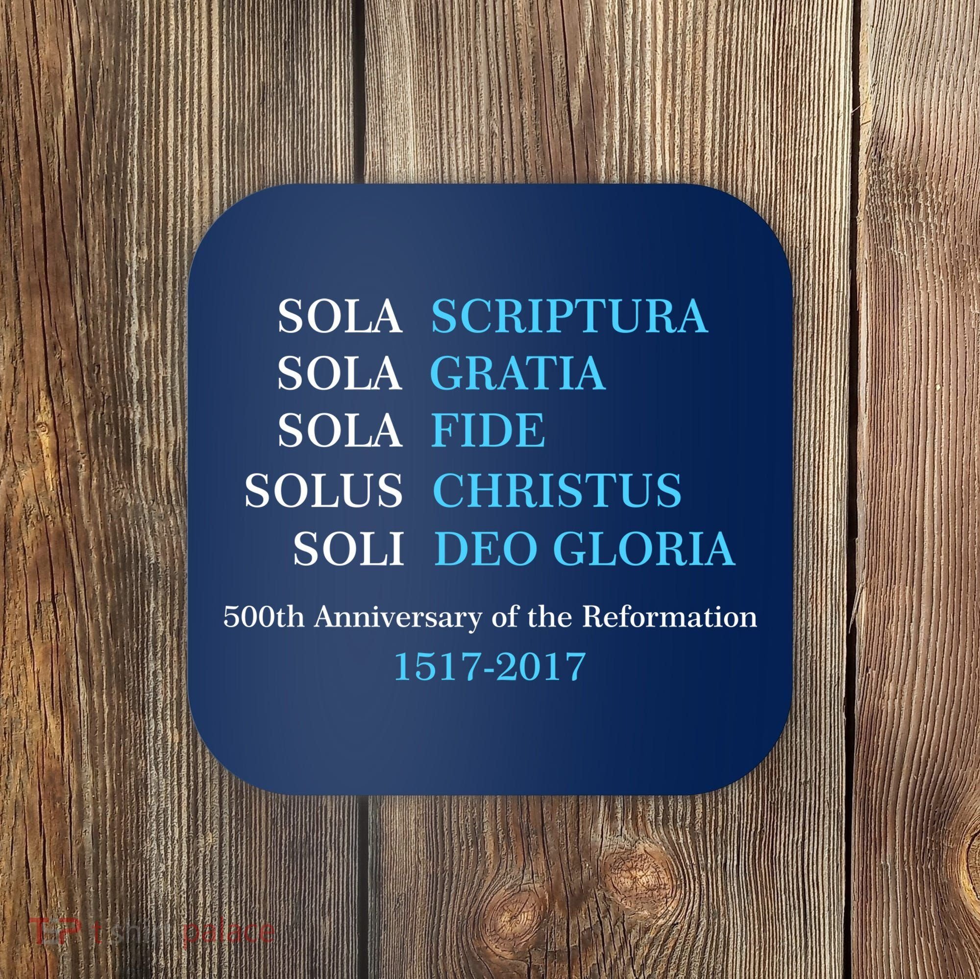 Reformation 500th Anniversary Five Solas Coaster