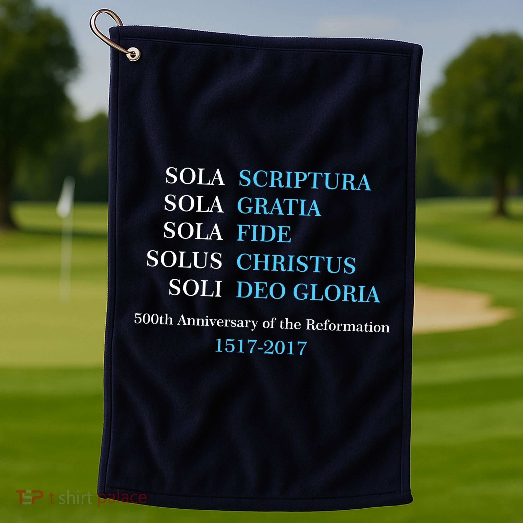 Reformation 500th Anniversary Five Solas Golf Towel
