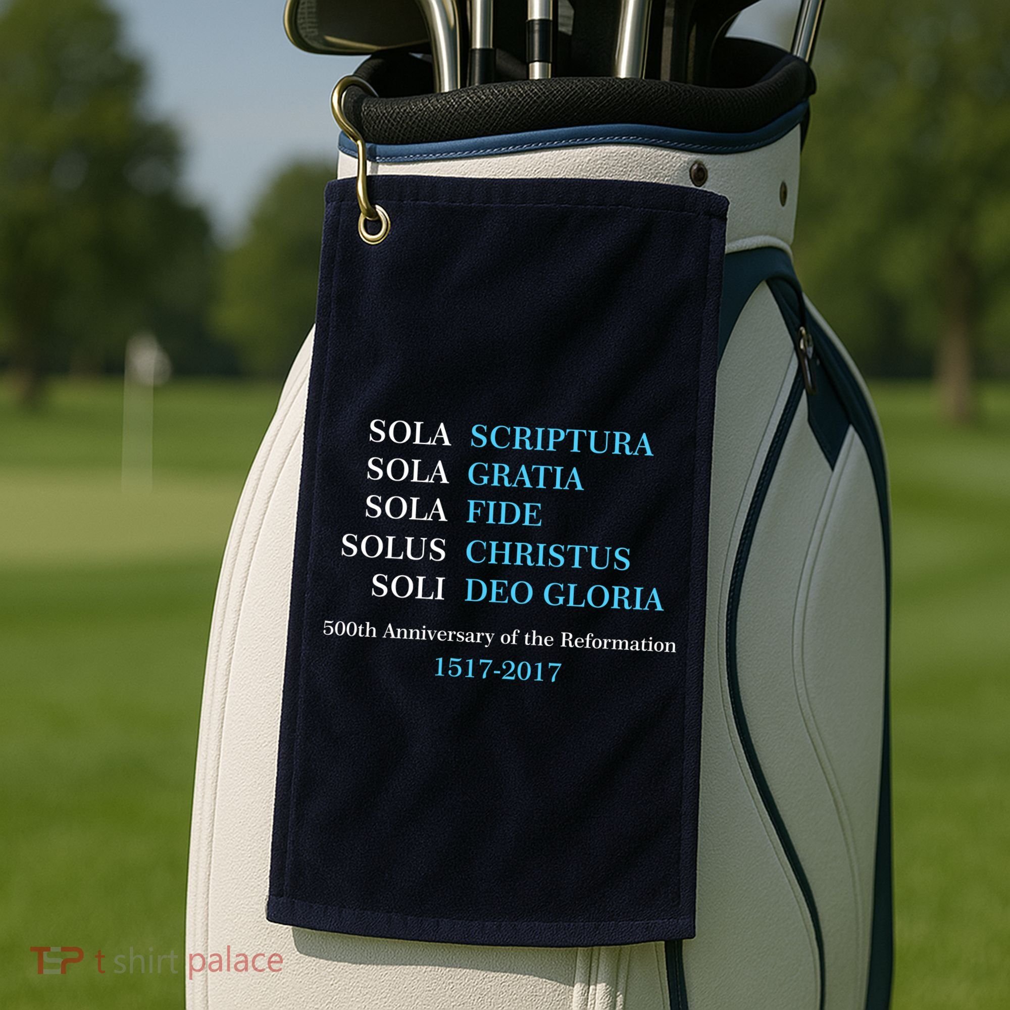 Reformation 500th Anniversary Five Solas Golf Towel