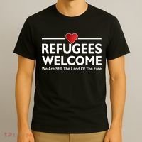 Refugees Welcome We Are Still The Land Of The Free T-Shirt thumb 3