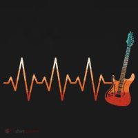 Retro Electric Guitar Heartbeat Guitarist Rock Music Band Women's Tank Top thumb 5