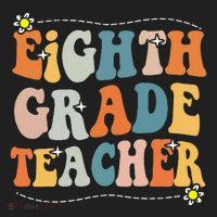 Retro Eighth Grade Teacher Funny 8th Grade Teacher Life Comfort Colors Heavyweight Long Sleeve T-Shirt thumb 2
