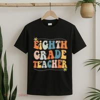 Retro Eighth Grade Teacher Funny 8th Grade Teacher Life T-Shirt thumb 2