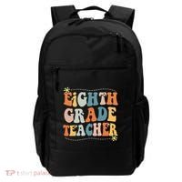 Retro Eighth Grade Teacher Funny 8th Grade Teacher Life Backpack thumb 0