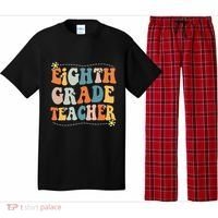 Retro Eighth Grade Teacher Funny 8th Grade Teacher Life Pajama Set thumb 0