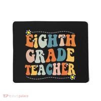 Retro Eighth Grade Teacher Funny 8th Grade Teacher Life Mousepad thumb 0