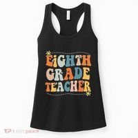 Retro Eighth Grade Teacher Funny 8th Grade Teacher Life Women's Tank Top thumb 0