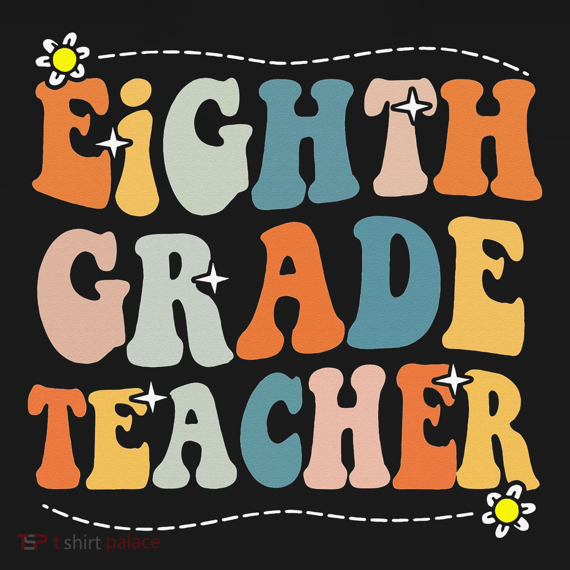 Retro Eighth Grade Teacher Funny 8th Grade Teacher Life Women's Tank Top