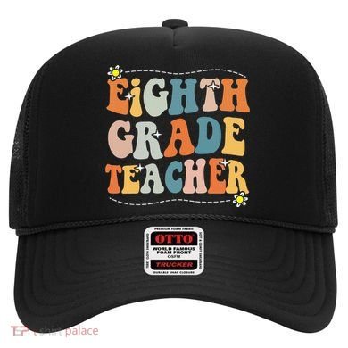 Retro Eighth Grade Teacher Funny 8th Grade Teacher Life Hat