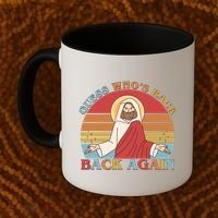 Retro Easter Guess Who Back Again Jesus Resurrection Coffee Mug thumb 2