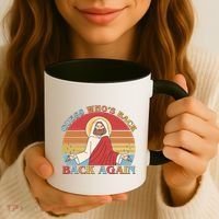 Retro Easter Guess Who Back Again Jesus Resurrection Coffee Mug thumb 3