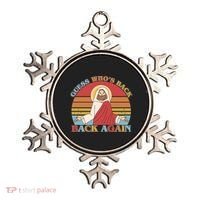 Retro Easter Guess Who Back Again Jesus Resurrection Ornament thumb 0