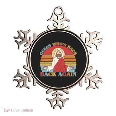 Retro Easter Guess Who Back Again Jesus Resurrection Ornament