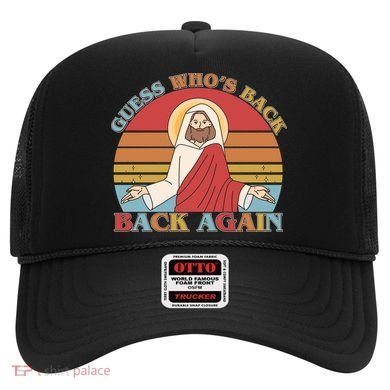 Retro Easter Guess Who Back Again Jesus Resurrection Hat