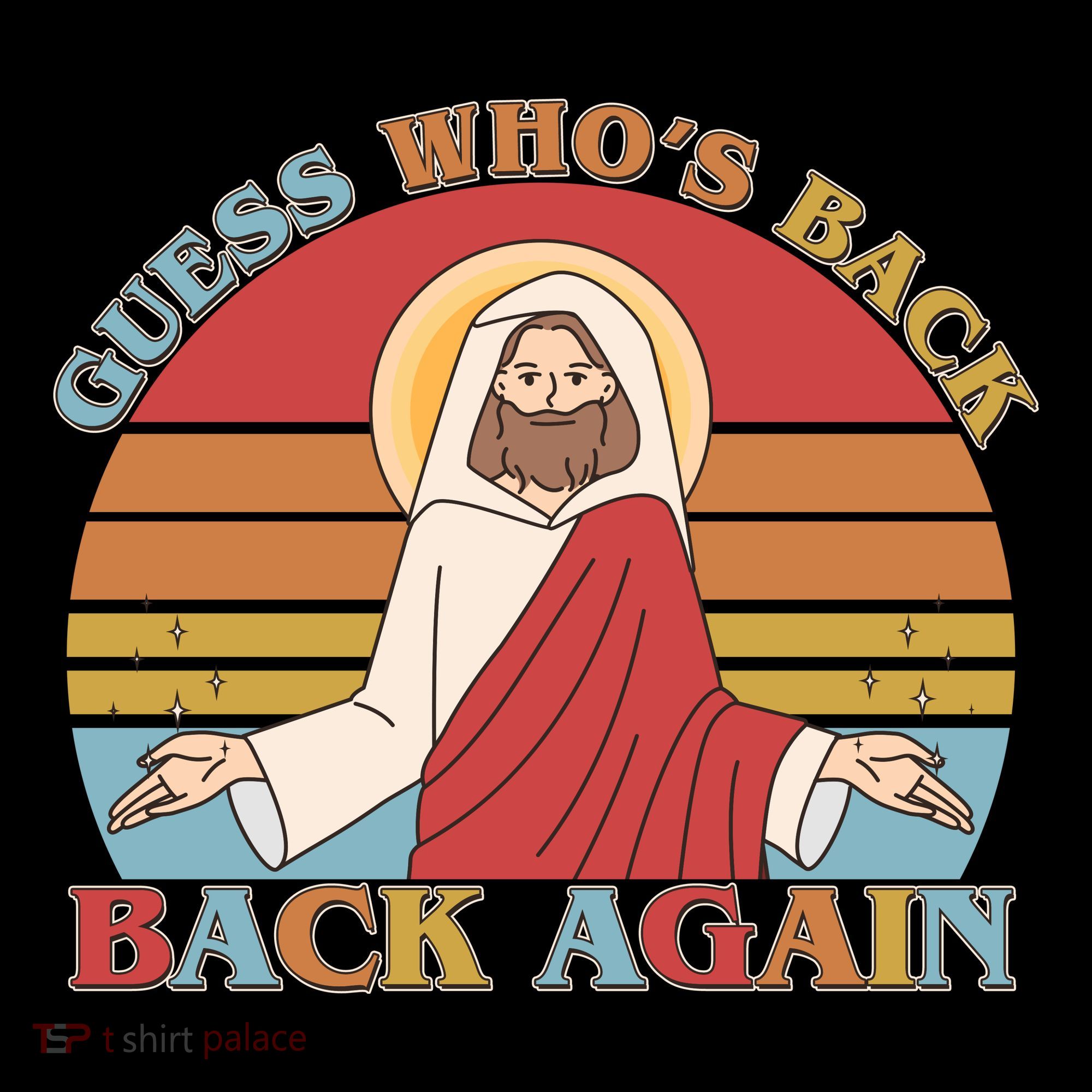 Retro Easter Guess Who Back Again Jesus Resurrection Toddler Hoodie