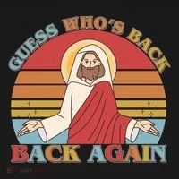 Retro Easter Guess Who Back Again Jesus Resurrection Toddler Hoodie thumb 2