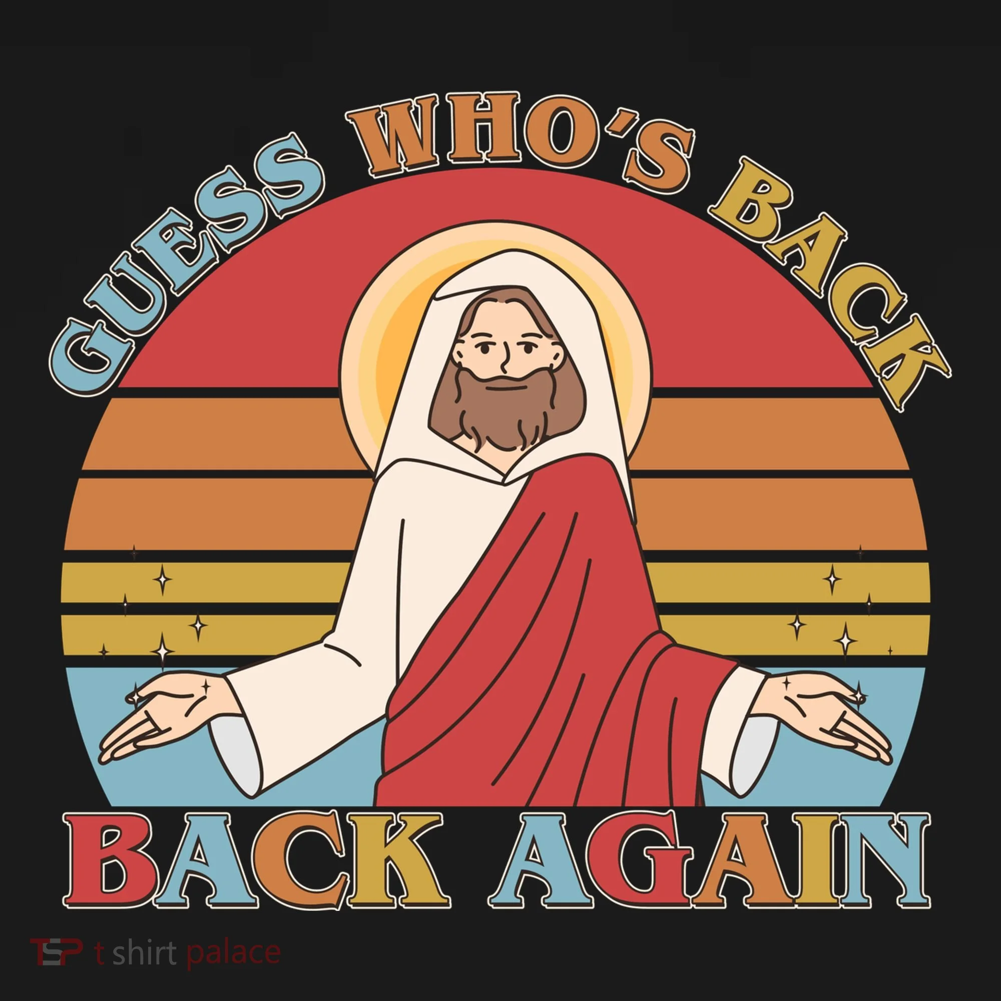 Retro Easter Guess Who Back Again Jesus Resurrection Toddler Hoodie