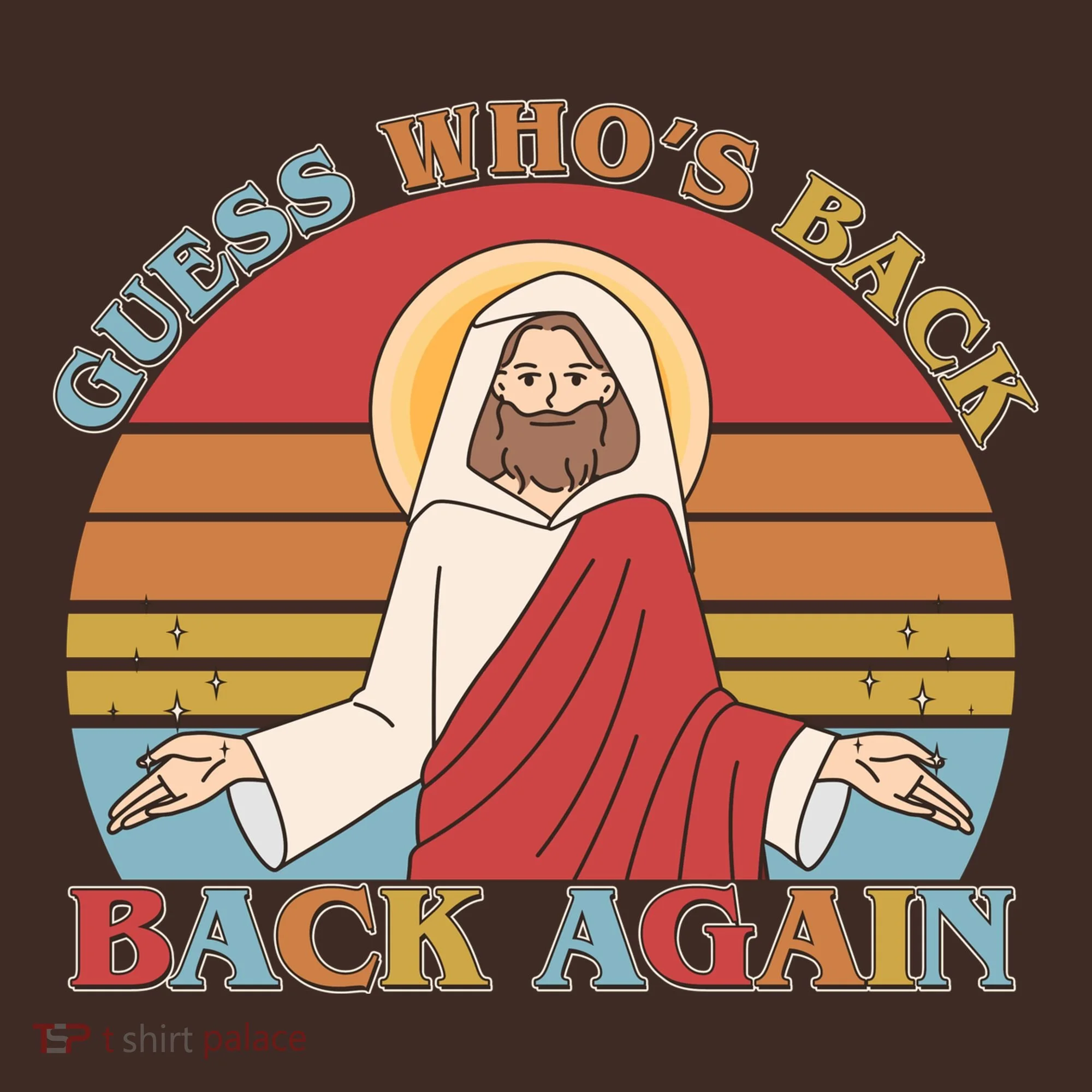 Retro Easter Guess Who Back Again Jesus Resurrection Baby Bodysuit