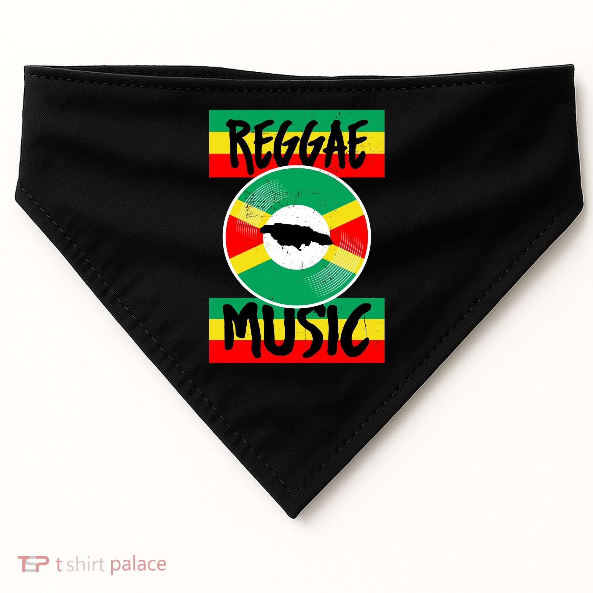 Reggae Music Jamaica USA-Made Doggie Bandana
