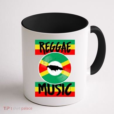 Reggae Music Jamaica Coffee Mug back